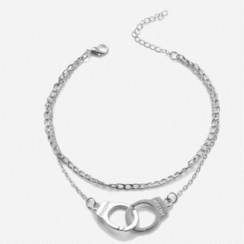 Pulsera de esposas pequeñas Tobillera coreana para niña