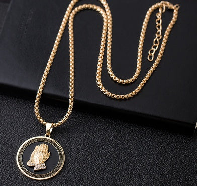 Hiphop pendant titanium steel chain pendant for men and women