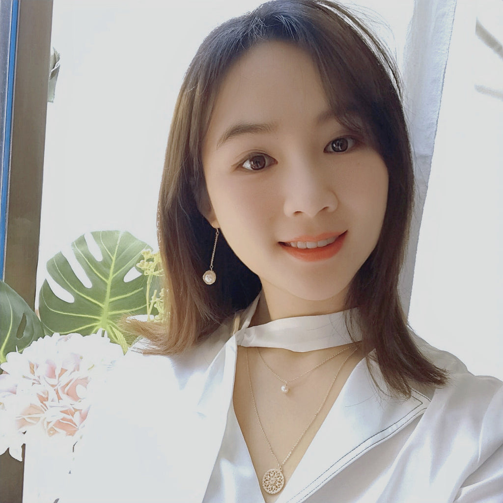 Lange Perlenohrringe für Damen