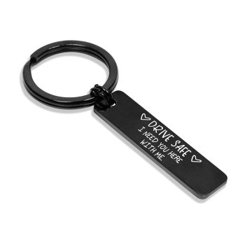 Be Safe Honey i Need You Here With Me Stainless Steel keychain