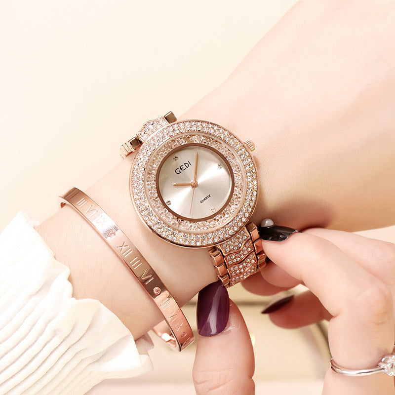 Reloj de mujer con correa de diamantes