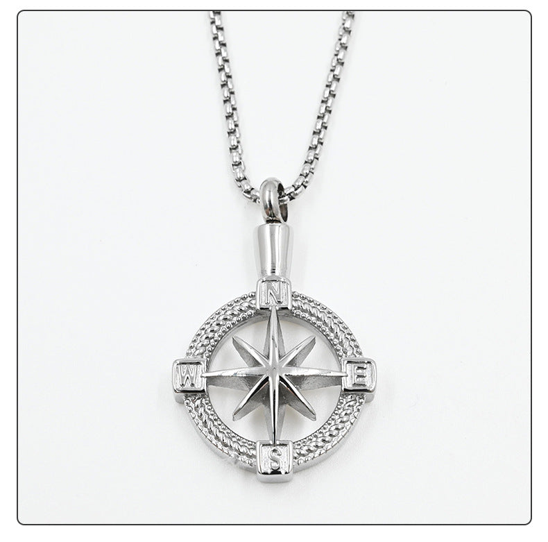 Couple Fashion Jewelry Titanium Steel Water Bottle Pendant Necklace