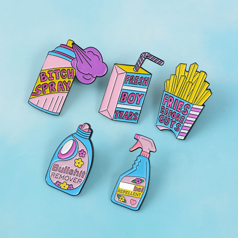 Broche con diseño de gota de aerosol