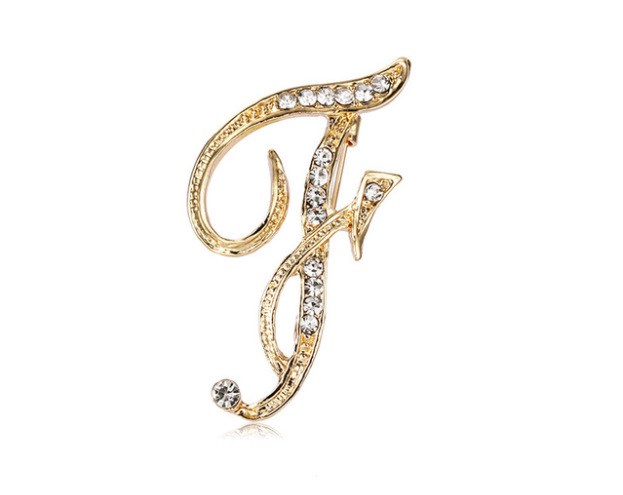 Mode Kleidung Accessoires 26 englische Alphabet Broschen