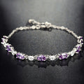 Pulsera de plata con amatista