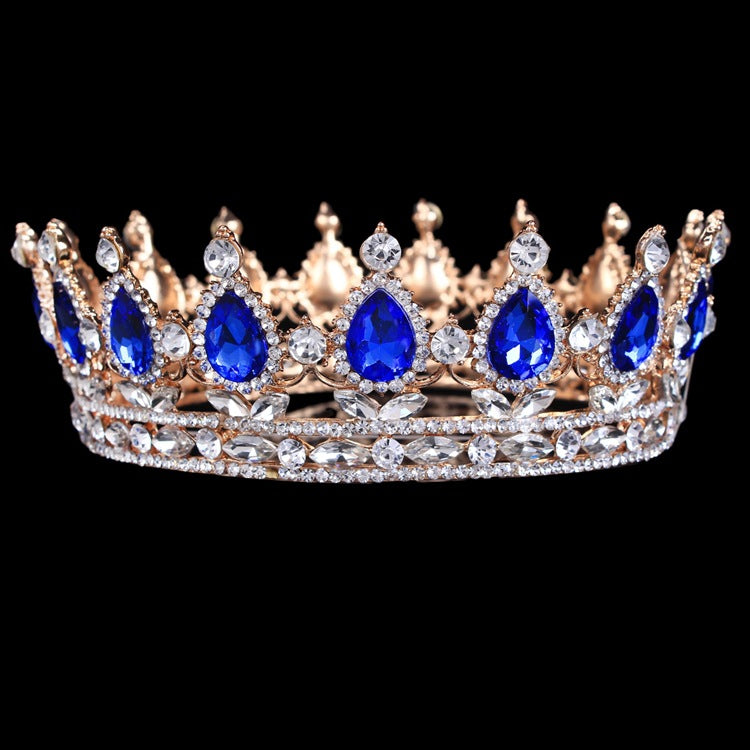Barocke Brautkrone Kopfschmuck Strass-Haaraccessoires