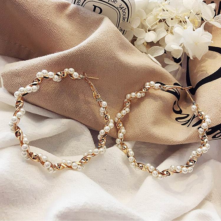 Pendientes Grandes Circulares para Mujer