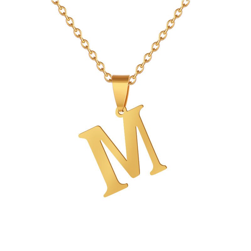 DIY personality letter necklace letter