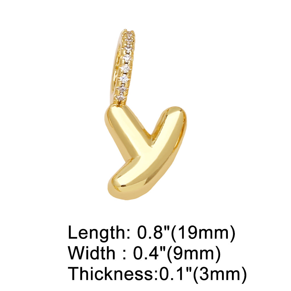 26 Letters Pendant Bracelet Women Gold Plated