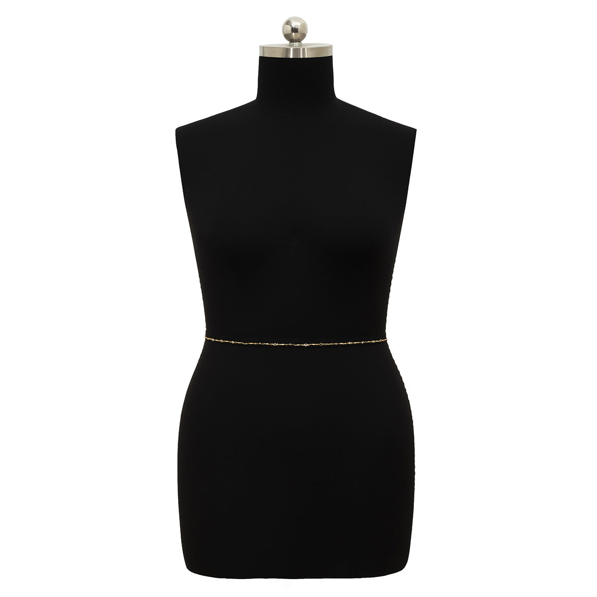 Cadena de cintura corporal de costura hueca geométrica de joyería simple para mujer
