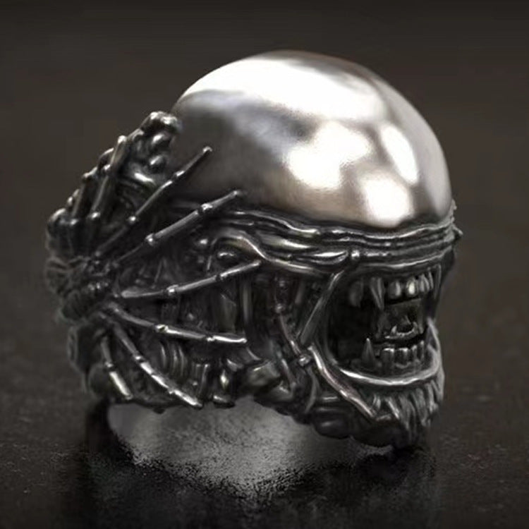 Angesagte kreative Retro-Totenkopf-Übertreibung