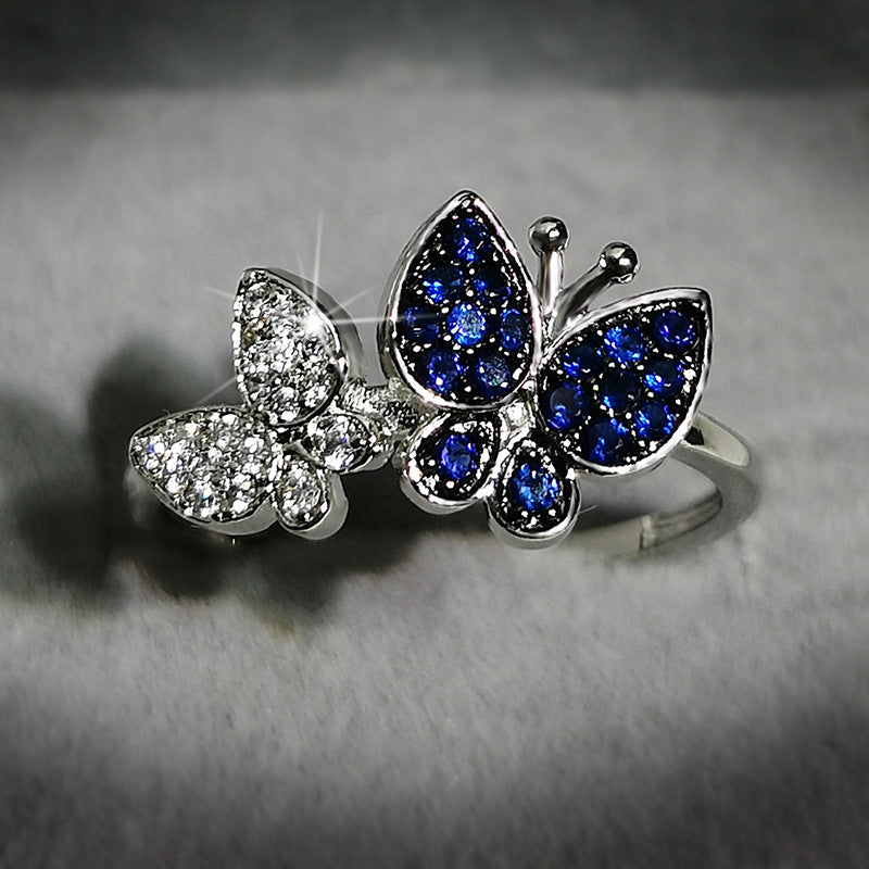Ringe Für Frauen Süßes Design Mit Vollbesetzten Diamanten