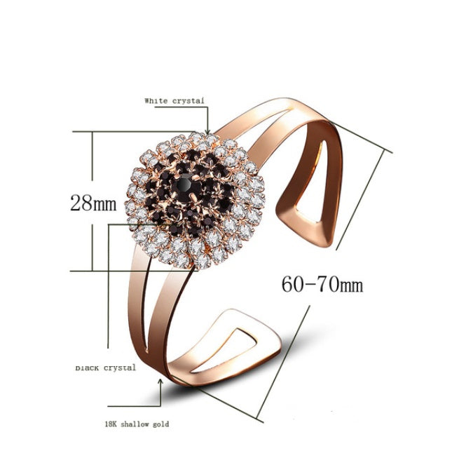 Anillo de flores, collar, pendientes, pulsera, set de cuatro piezas