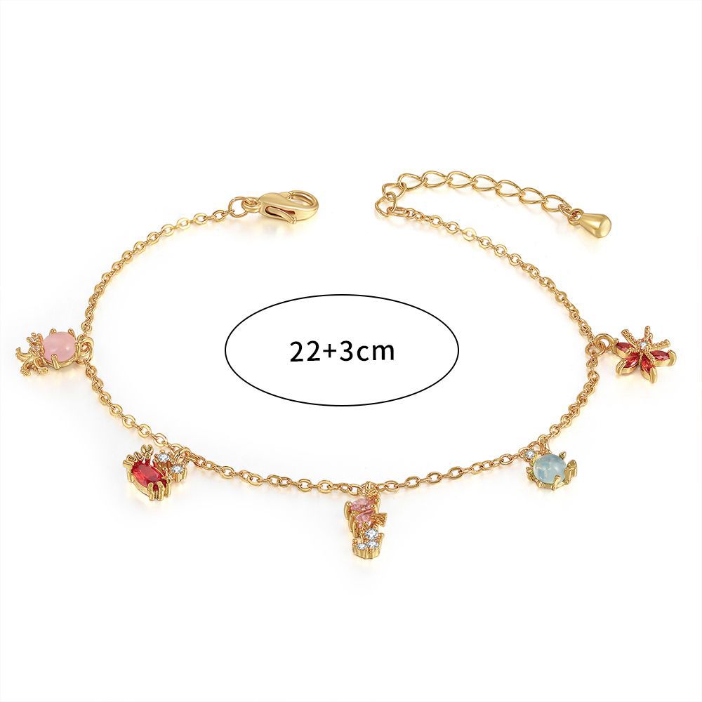 Marine Small Animal Bracelet 18K Gold Trendy Bracelet