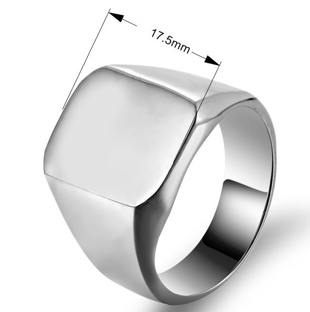 Individueller Edelstahl-Fashion-Burn-Ring für Herren, personalisierte Accessoires, Party-Schmuck, Vatertagsgeschenk
