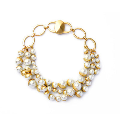 Damen Vintage Perlenkette