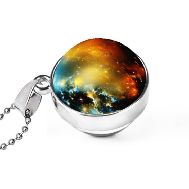 Hemisphäre doppelseitige Galaxie Sternenhimmel Edelsteinkette