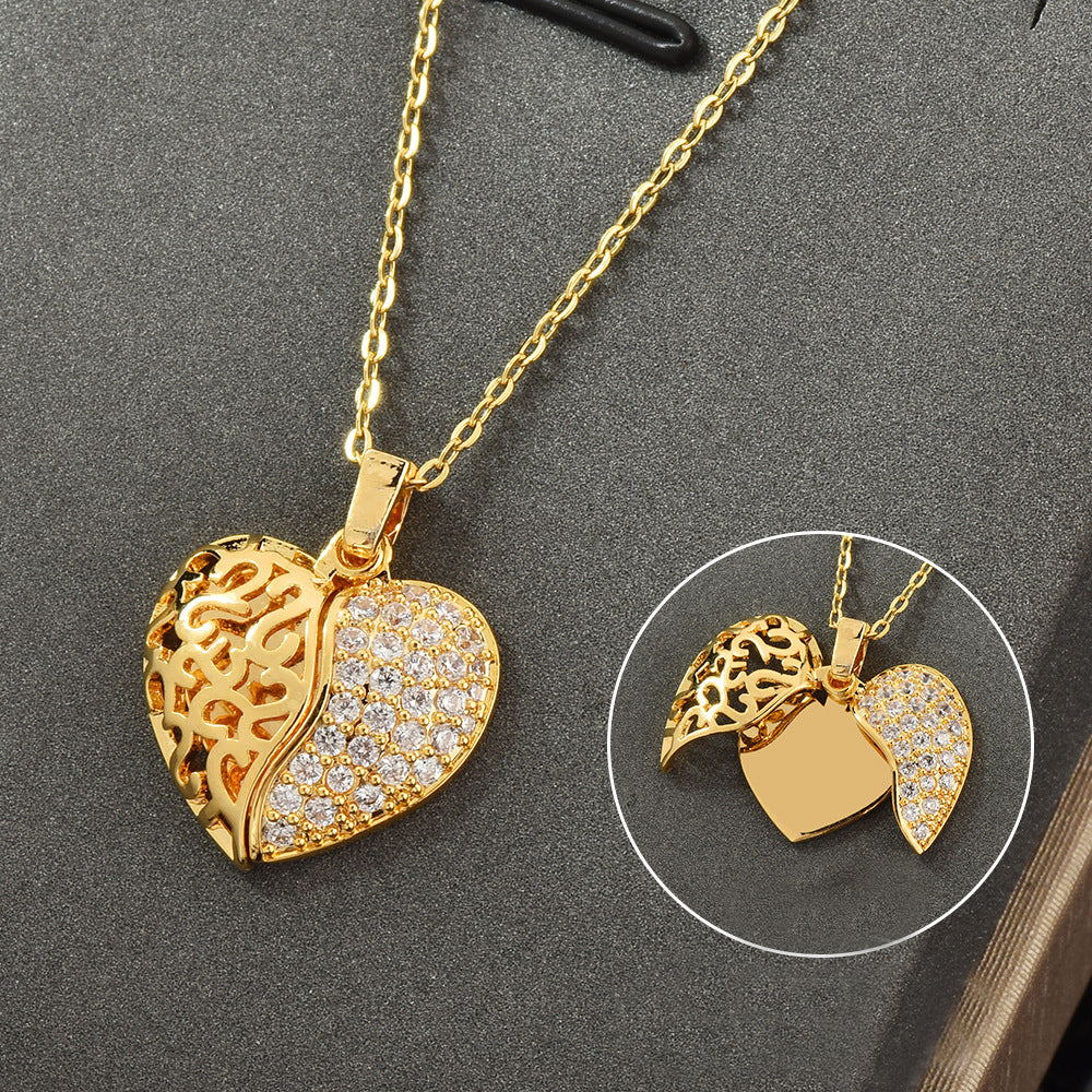 Damenmode Zirkon Offen und Schließendes Schlüsselbein-Collier