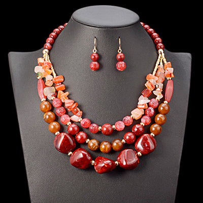 Hochzeitsaccessoires Afrikanisches Perlen-Schmuckset