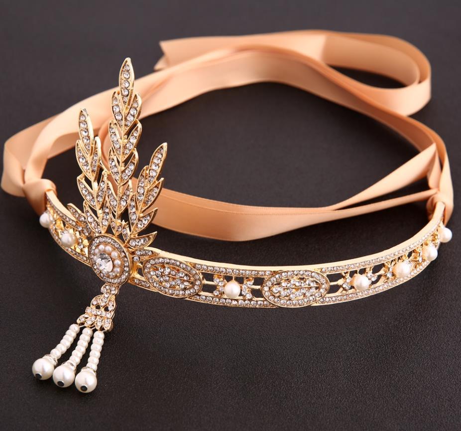 Accesorios para el cabello Corona de perlas