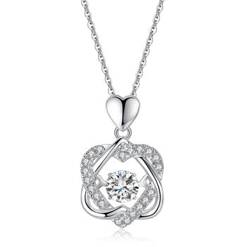 Herzschlag S925 Sterling Silber Halskette