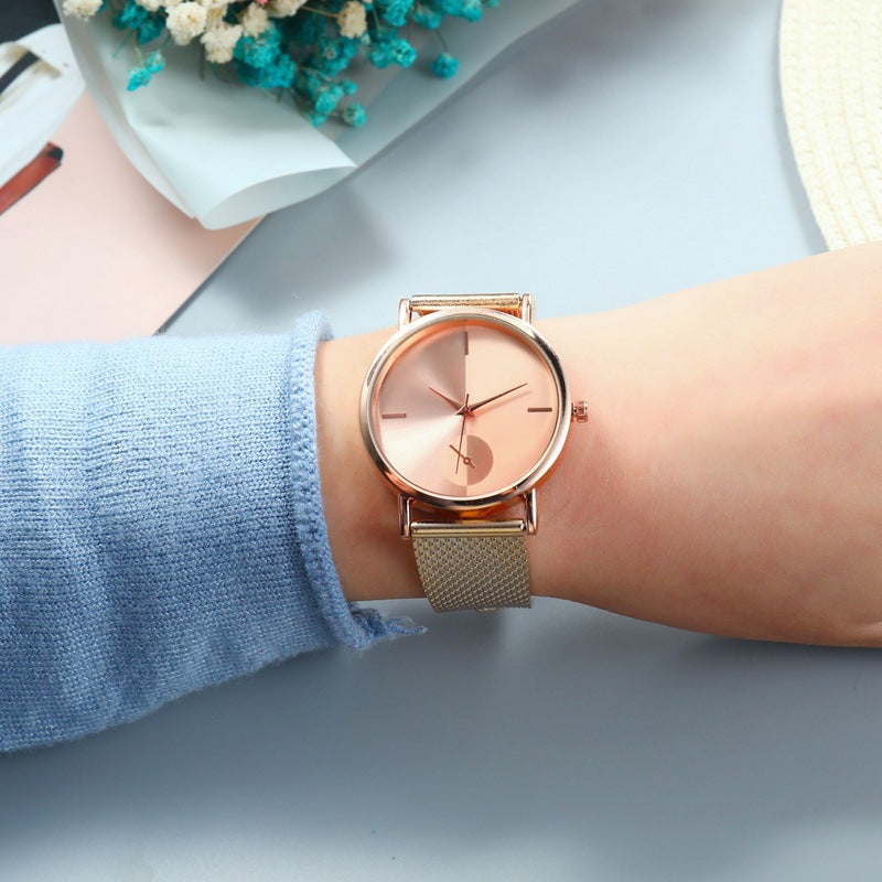 Compatible con Apple, relojes de aleación con hebilla de gancho para mujer, estilo simple, a la moda, nuevo, reloj de pulsera de cuarzo para mujer, regalos Relogios Feminino