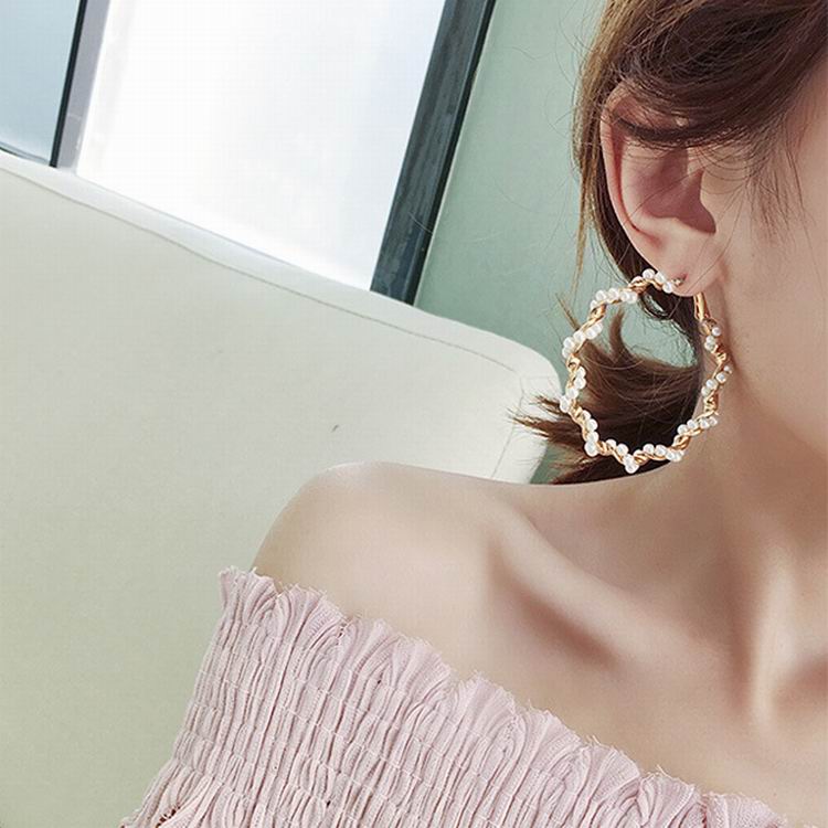 Pendientes Grandes Circulares para Mujer