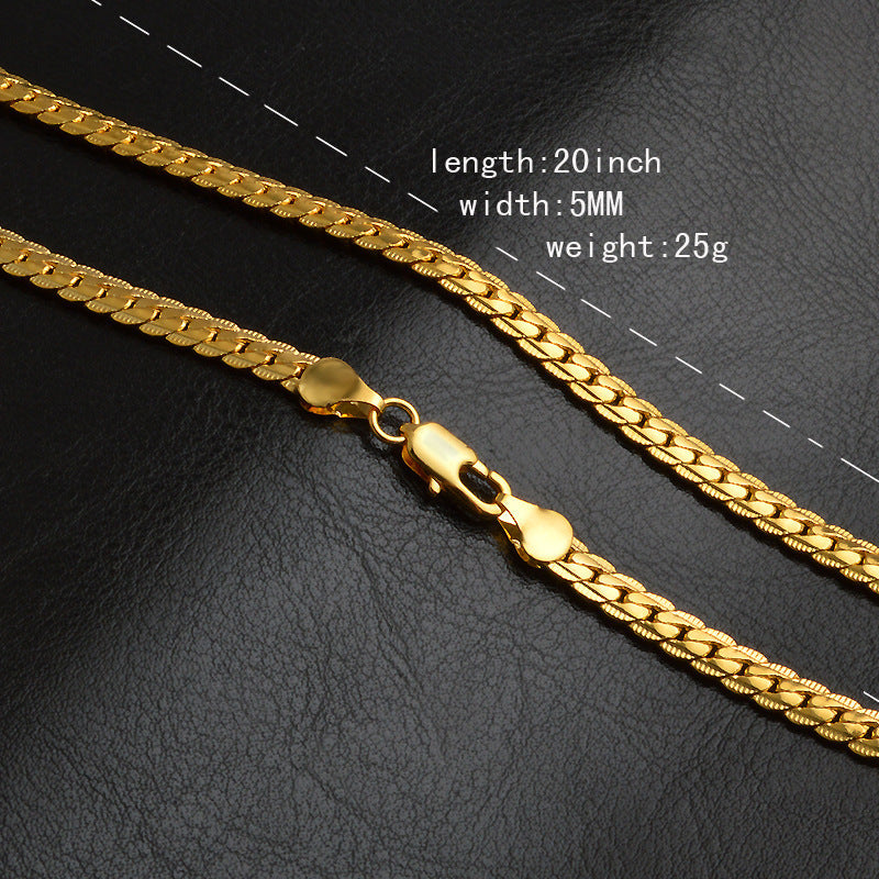 Collar bañado en oro