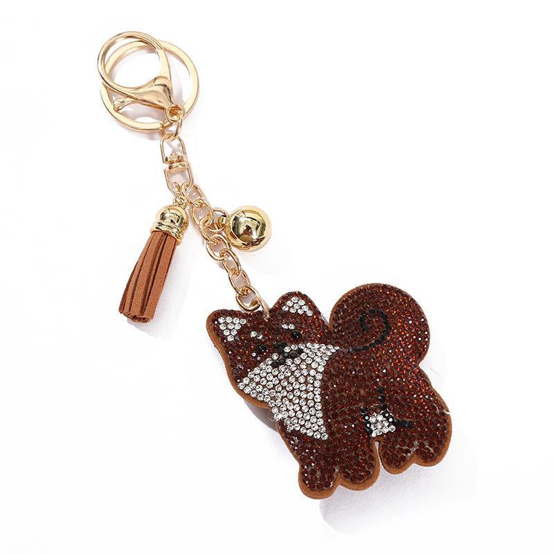 Colgante Llavero de Borla con Diamantes