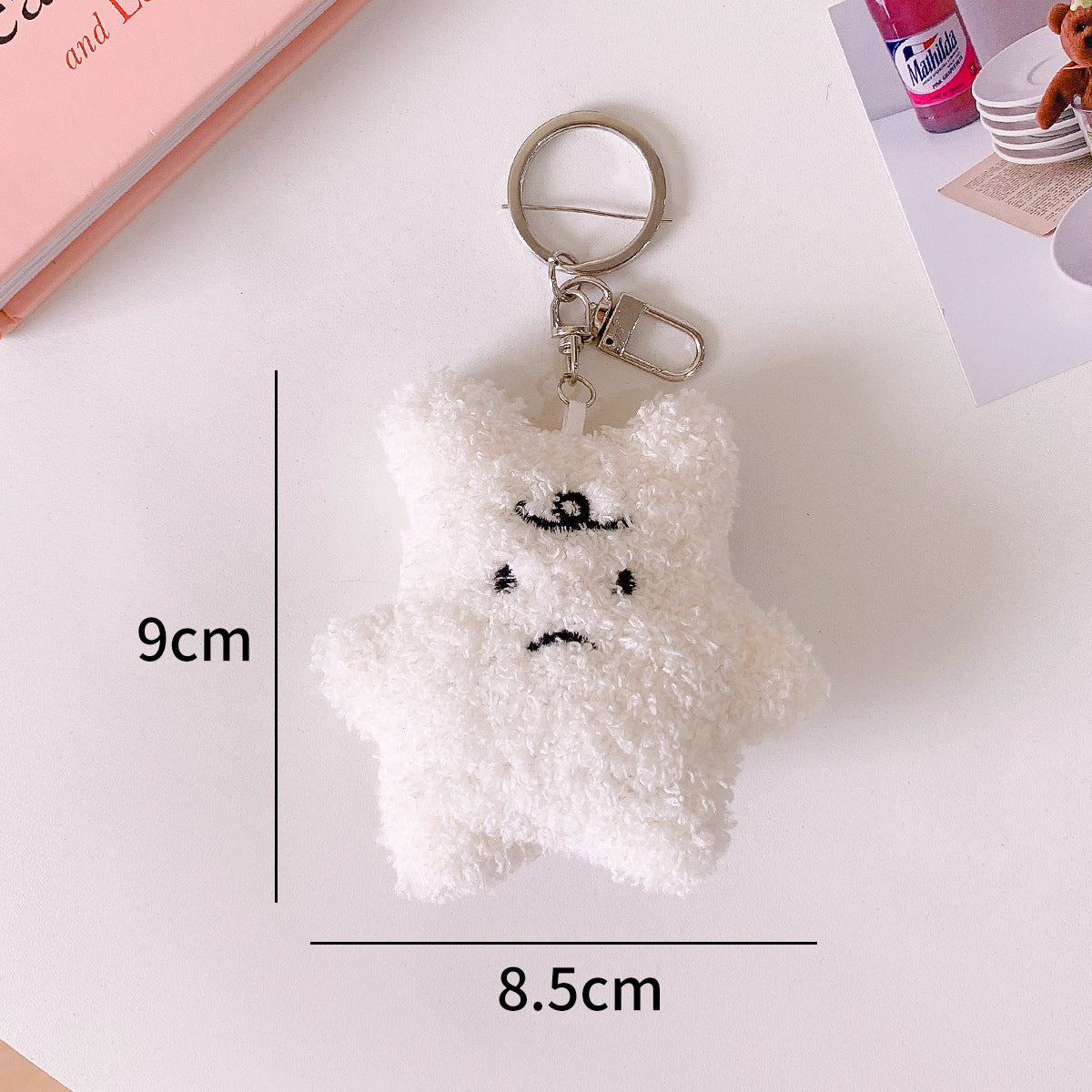 I Hate The Rainy Day Bear Plush Keychain