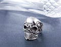 Anillo de hombre de titanio y acero fundido con personalidad gótica punk rock Taro