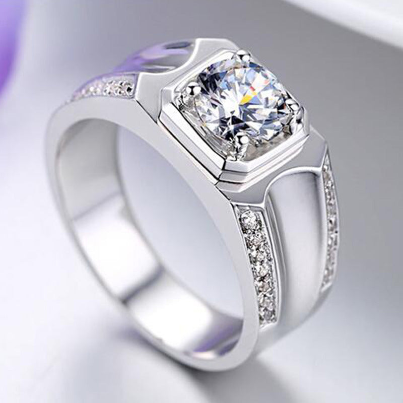 Paarring Diamantring Sterlingsilber vergoldet