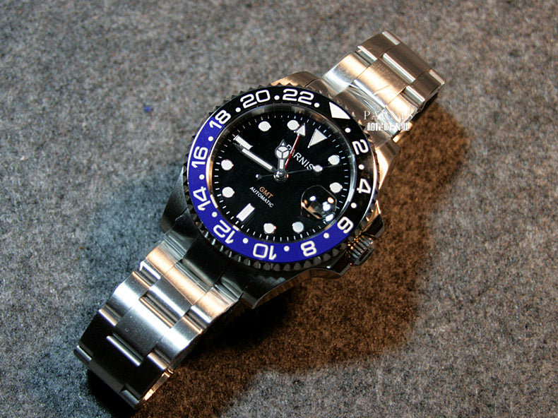 Hora superimpermeable GMT para hombre