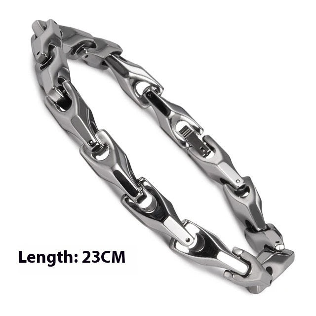 Fashion Polished Solid Color Tungsten Steel Bracelet