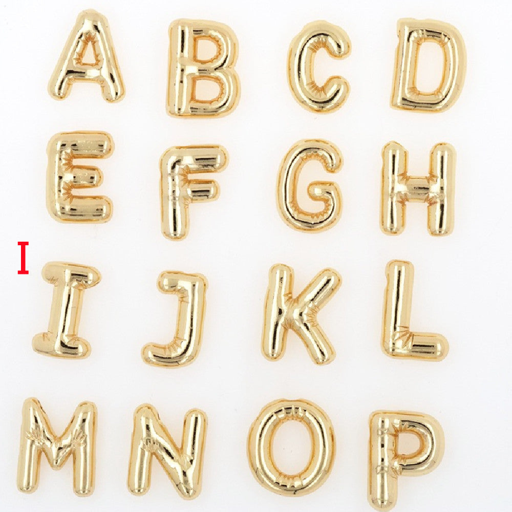 Glossy Letters Copper Pendant Necklace