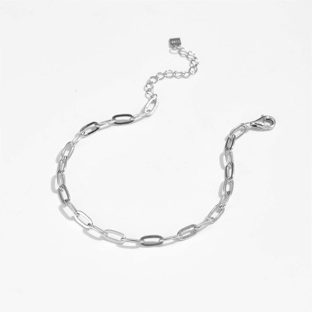 Cooler Stil, schlichtes, vielseitiges Armband aus 925er Sterlingsilber mit Textur