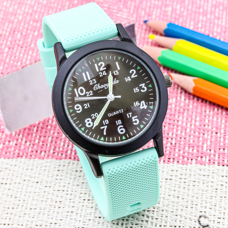 Reloj electrónico digital transparente impermeable de aguja luminosa
