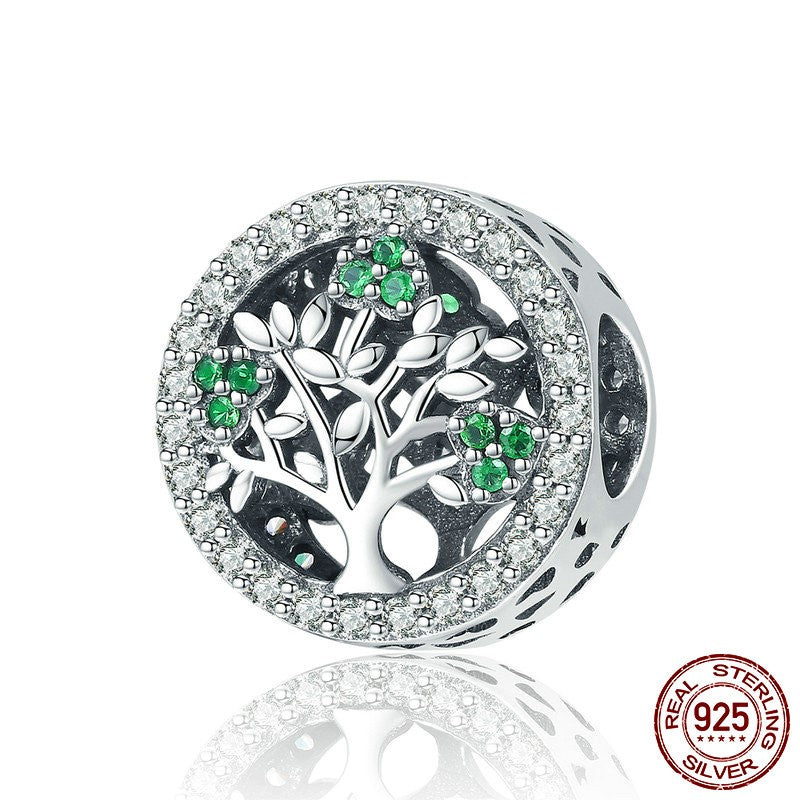 Lebensbaum S925 Sterling Silber Perlen-Accessoires