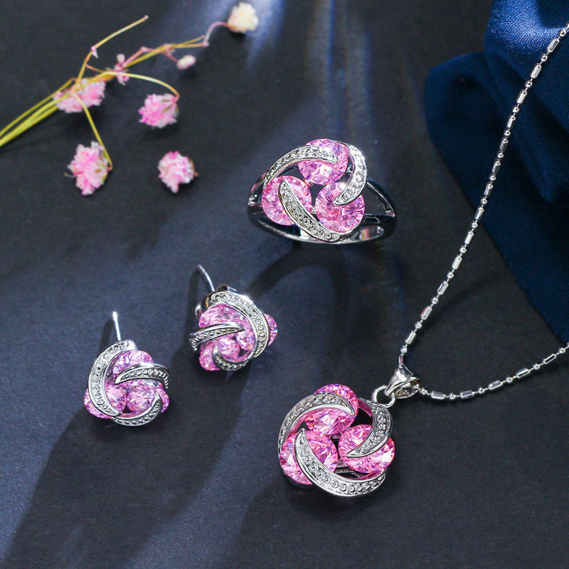 Conjunto de joyas de circonita