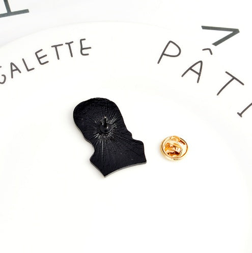 Wednesday Addams  AM SMILING  R Brooch