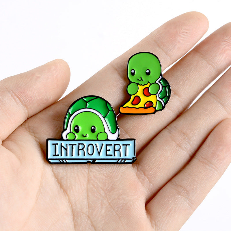Broche de tortuga pizzera