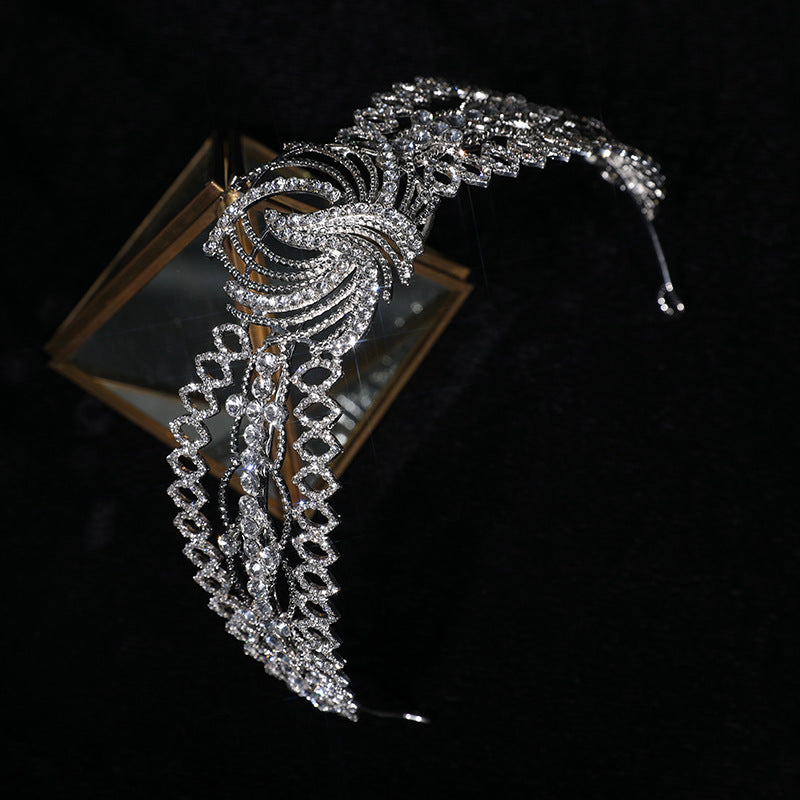 Strasskrone Luxuskleidung Brautkopfschmuck Barock Stirnband Haarschmuck