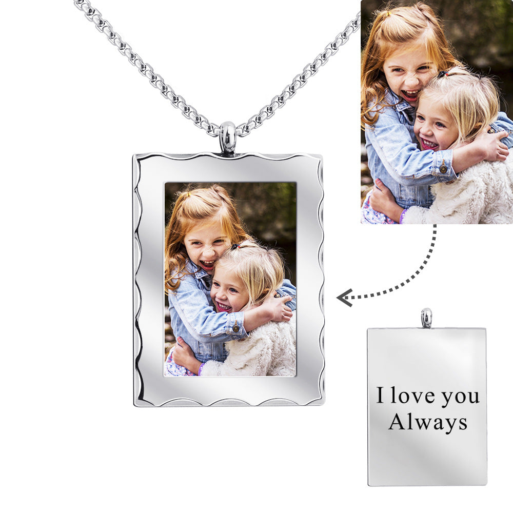 Personalisiertes Geschenk Kundenspezifische Foto-Halskette