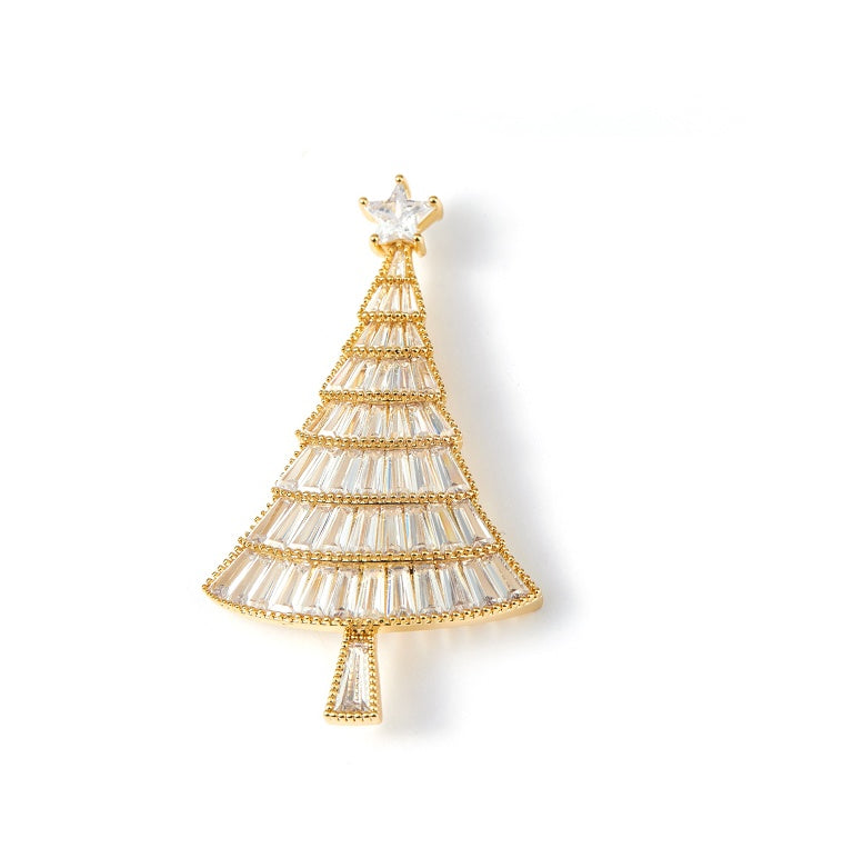 Christbaum-Brosche High-End Luxus Temperament