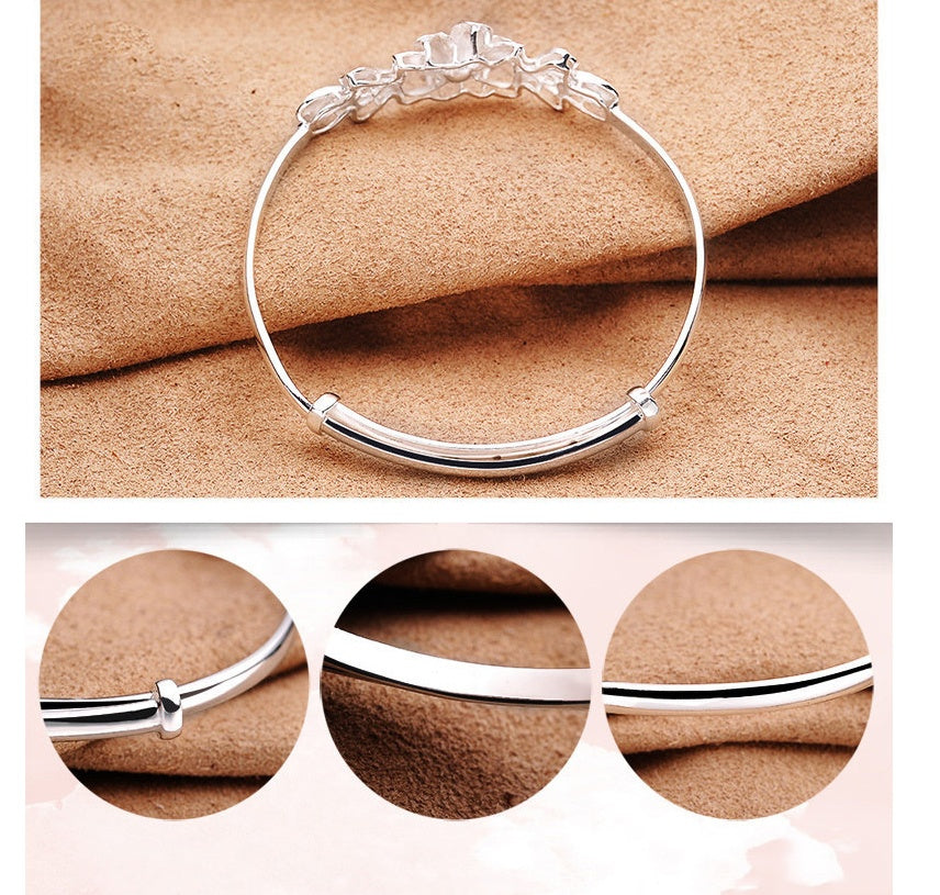 Pulsera Ajustable Dama Flor Bauhinia Dulce Pulsera Vera