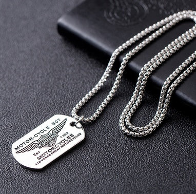 Hiphop pendant titanium steel chain pendant for men and women