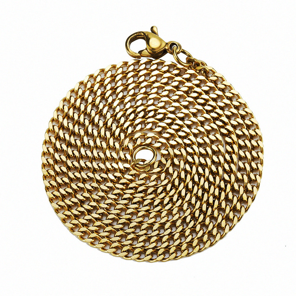 Titanstahl Hip-Hop Grindingkette Herren