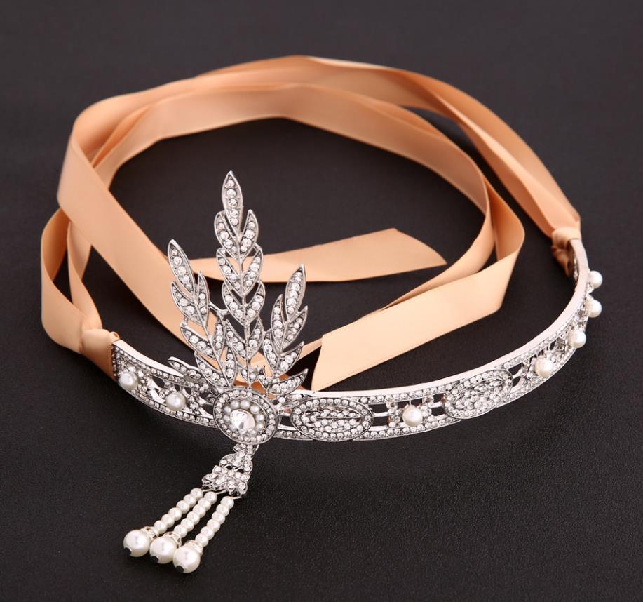 Accesorios para el cabello Corona de perlas