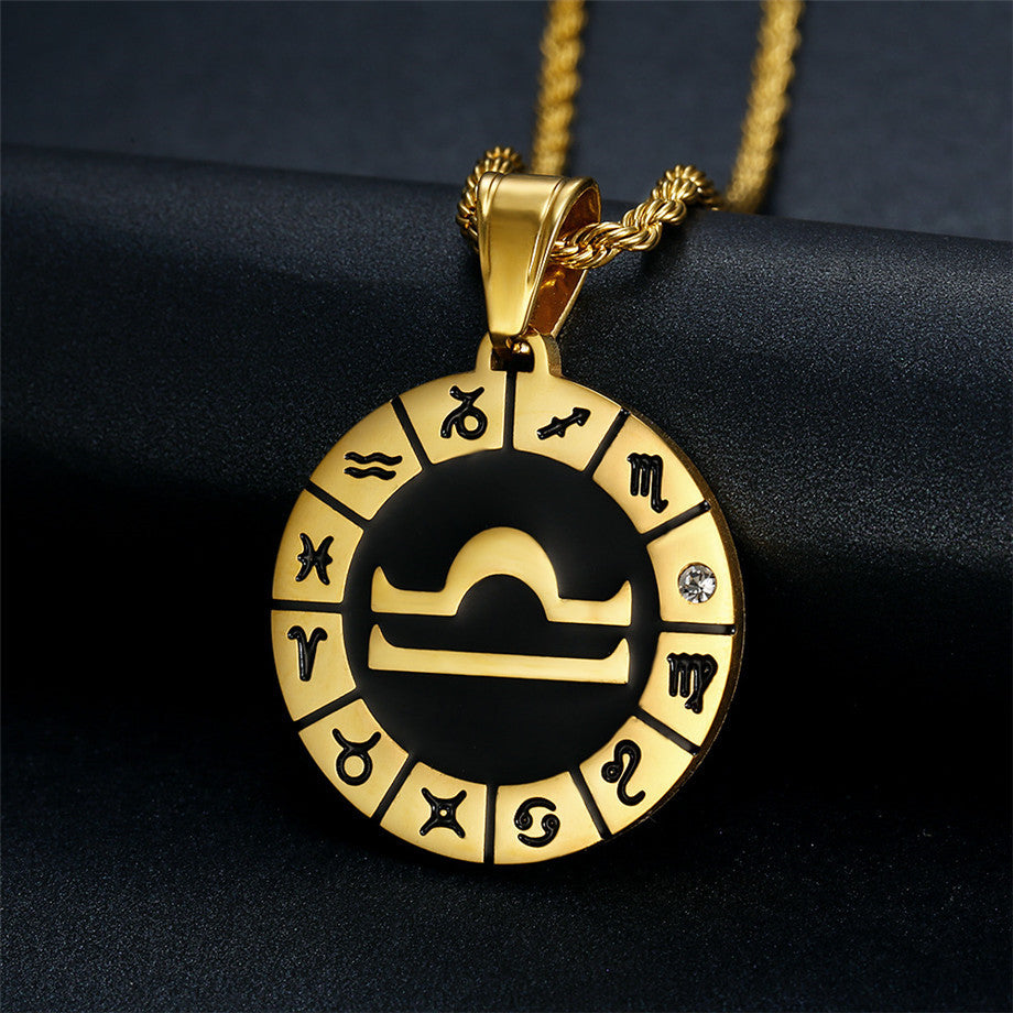 Titan-Gold-Anhänger Sternbild
