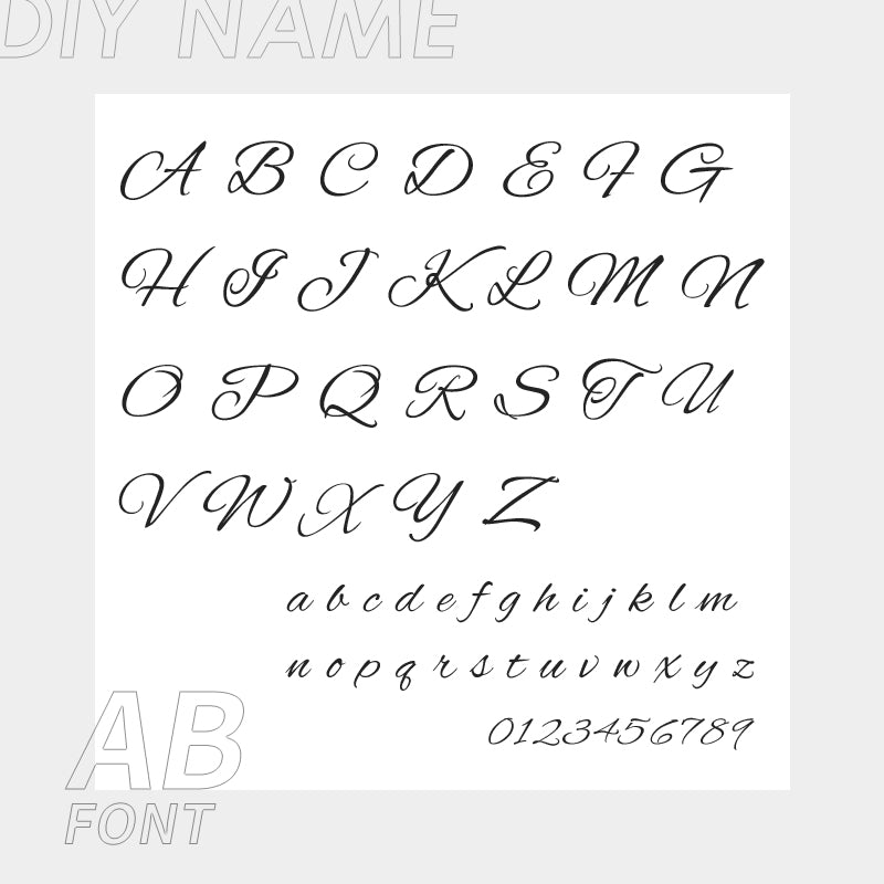 Tobillera personalizada de acero inoxidable 316L con letras del alfabeto inglés